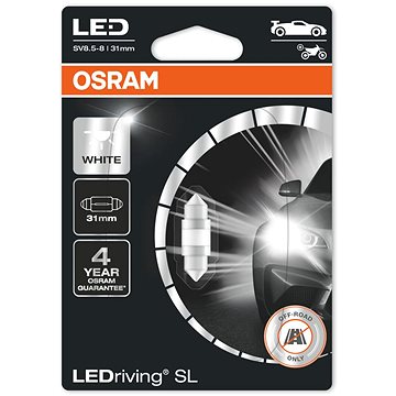 OSRAM LEDriving SL C5W délka 31mm Studeně bílá 6000K 12V jeden kus v balení