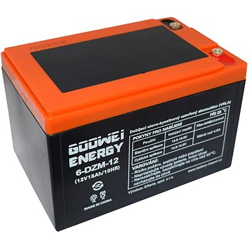 GOOWEI ENERGY 6-DZM-12, baterie 12V, 15Ah, ELECTRIC VEHICLE