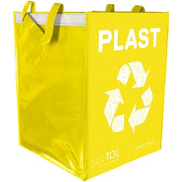 SIXTOL Taška na tříděný odpad SORT EASY PLASTIC, 30x30x40cm, 36l