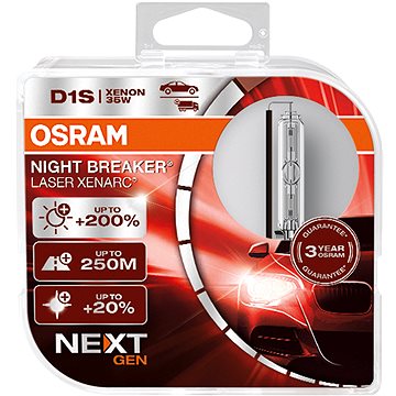 Osram Xenarc D1S Night Breaker Laser Next. gen+200% Duo Box