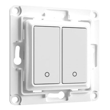 E-shop Shelly WS2, 2-Tasten-Schalter, ohne Rahmen, weiß