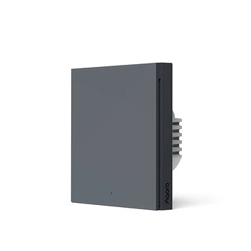 AQARA Smart Wall Switch H1(With Neutral, Single Rocker), šedý