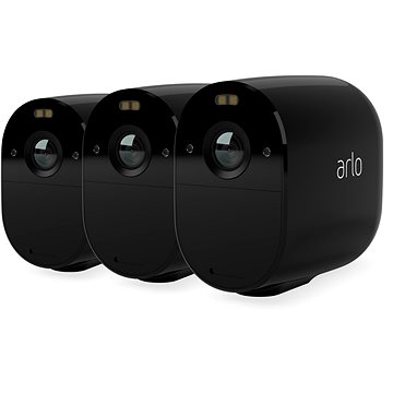 Arlo Essential Outdoor Security Camera - 3 ks, černá