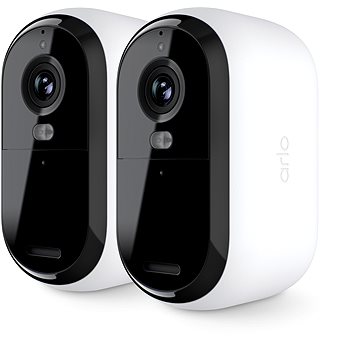 Arlo Essential Gen.2 2K Outdoor Security Camera, 2 ks, biela