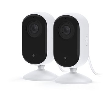 E-shop Arlo Essential Gen.2 2K Indoor Sicherheitskamera, 2 Stück, weiß