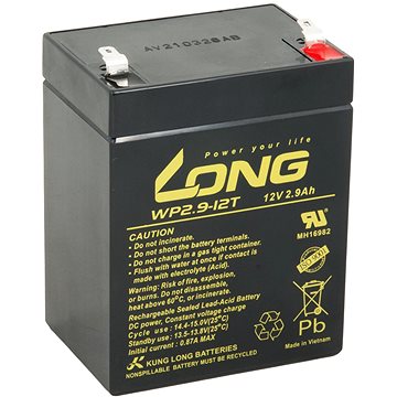 Long baterie 12V 2,9Ah F1 (WP2.9-12T)