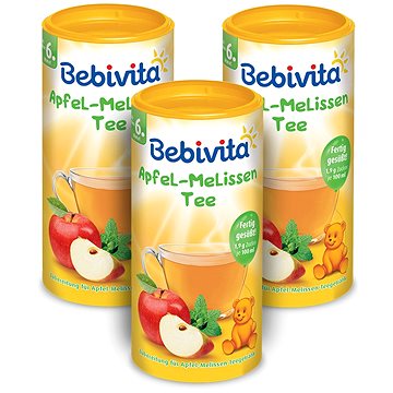 BEBIVITA Jablečno-meduňkový čaj 3× 200 g