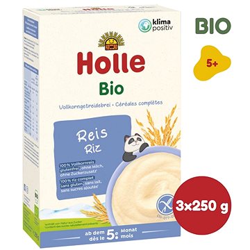 HOLLE BIO Rýžová kaše 3× 250 g