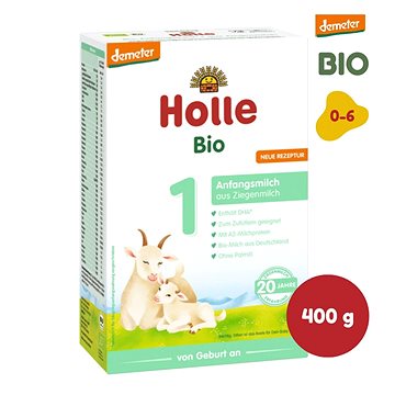 HOLLE BIO Dětská mléčná výživa na bázi kozího mléka 1 - 1× 400 g
