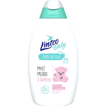 LINTEO BABY Dětské mycí mléko a šampon 425 ml