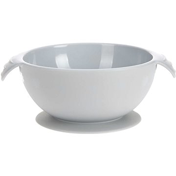 Lässig Bowl Silicone grey with suction pad
