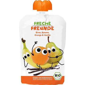 Freche Freunde BIO Kapsička Hruška, banán, pomeranč s vanilkou 100 g