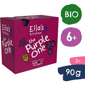 Ella's Kitchen BIO Purple One ovocné pyré s?černým rybízem (5× 90 g)