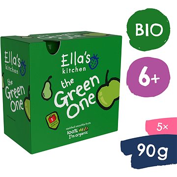 Ella's Kitchen BIO Green One Kiwi s jablkem a banánem (5× 90 g)