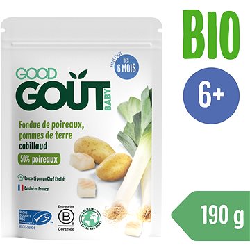 Good Gout BIO Pórek s brambůrkem a treskou (190 g)