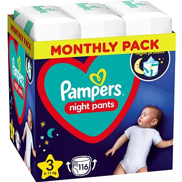 PAMPERS Night Pants vel. 3 (116 ks)