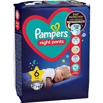 PAMPERS Night Pants vel. 6 (19 ks)