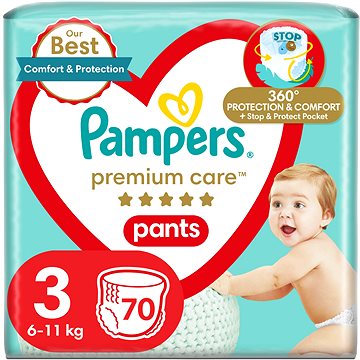 PAMPERS Premium Care Pants vel. 3 (70 ks)