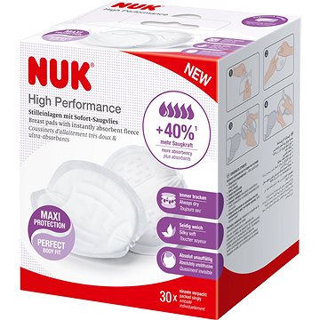 NUK Prsní polštářky High Performance 30 ks