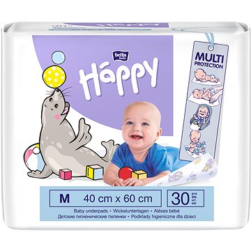 Bella Baby Happy dětské hygienické podložky 40 × 60 cm (30 ks)