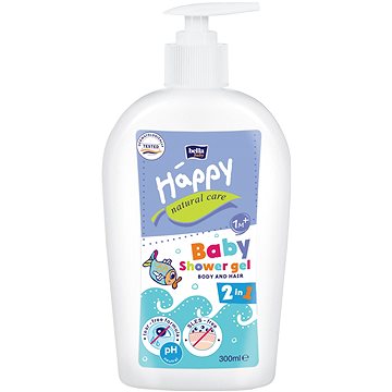 Bella Baby Happy Natural Care mycí gel na tělo a vlasy 300 ml