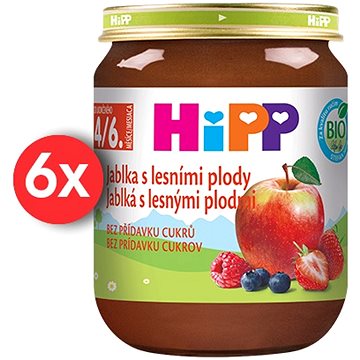 HiPP BIO Jablka s lesními plody 6× 125 g