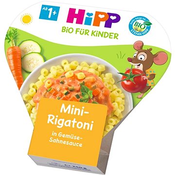 HiPP BIO Mini-Rigatoni se zeleninou  ve smetanové omáčce 6× 250 g