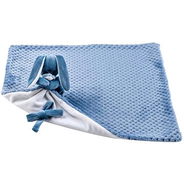 NATTOU deka plyšová s mazlíčkem Lapidou Blue Pineapple White 50×50 cm