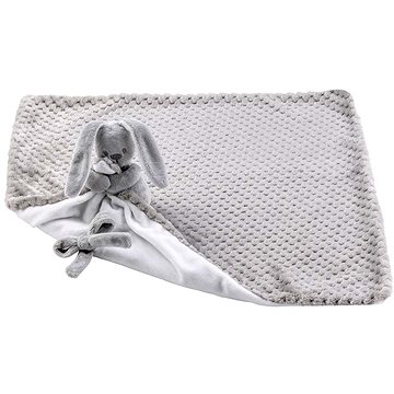 NATTOU deka plyšová s mazlíčkem Lapidou Grey Pineapple White 50×50 cm