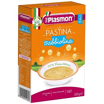PLASMON moje první těstoviny pšeničné Sabbiolina tarhoňa 320 g, 4m+