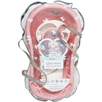 MALTEX výbavička pro novorozence medvídek růžová, 84 cm
