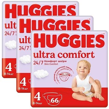 HUGGIES Ultra Comfort Mega 4 (198 ks)