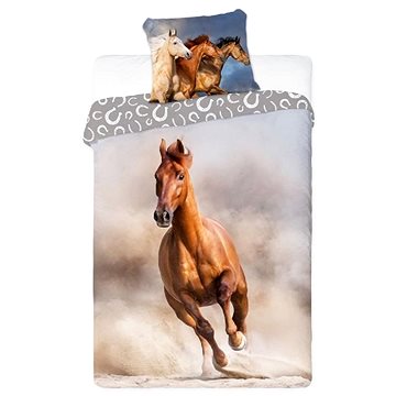 FARO bavlnené povlečení Kůň na Pláži 140×200 cm