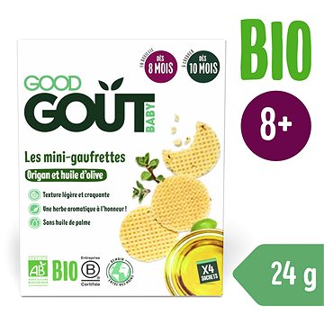 Good Gout BIO wafle s oregánem a olivovým olejem (24 g)
