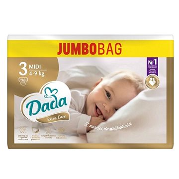 DADA Jumbo Bag Extra Care vel. 3, 96 ks