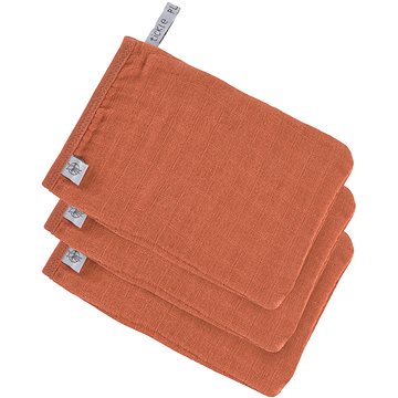 Lässig Muslin Wash Glove Set Rust 13 × 22 cm, 3 ks