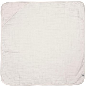 Lässig Muslin Hooded Towel Milky, 90 × 90 cm