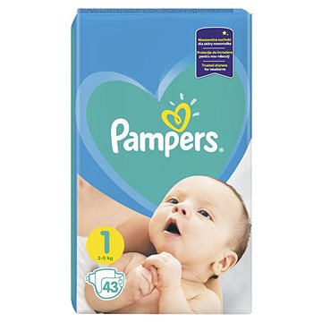 PAMPERS New Baby Dry vel. 1 Newborn 43 ks