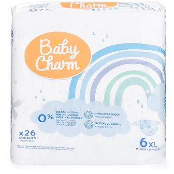BABY CHARM Super Dry Flex vel. 6 XL, 13-18 kg (26 ks)