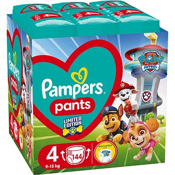 PAMPERS Active Baby Pants Paw Patrol vel. 4 (144 ks)