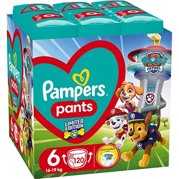 PAMPERS Active Baby Pants Paw Patrol vel. 6 (120 ks)