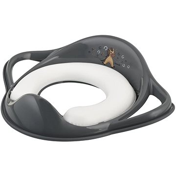 MALTEX adaptér na WC s úchyty Koník, Steel Grey