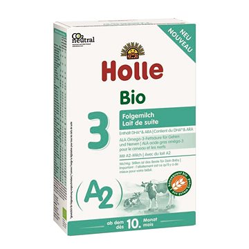 HOLLE Bio A2 pokračovací mléko 3. od 10 měsíce věku, 400 g