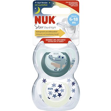 NUK Star Den&Noc 6–18 m, box kluk, 2 ks
