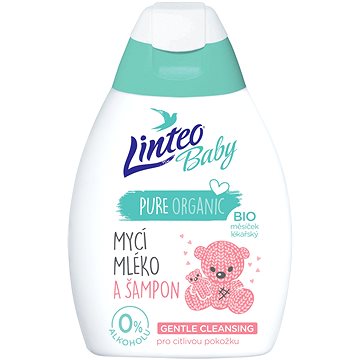LINTEO BABY Mycí mléko a šampon s BIO měsíčkem lékařským 250 ml