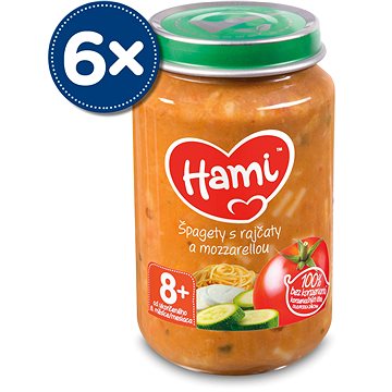 Hami Špagety s rajčaty a mozzarellou 6× 200 g