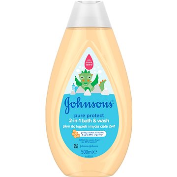 JOHNSON'S BABY Pure Protect koupel a mycí gel 2v1 500 ml