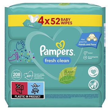 PAMPERS Fresh Clean 4× 52 ks