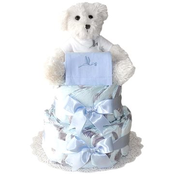 Plenkový dort Medvídek Šik - modrý