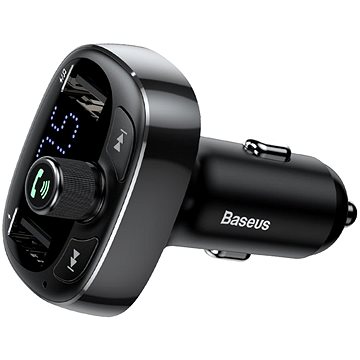 Baseus T-typed S-09 Wireless MP3 Car Charger FM Transmitter Black (CCALL-TM01)